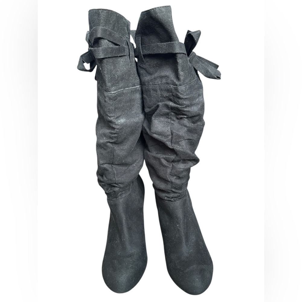 Not Rated Black Heeled Boots - Picture 2 of 2